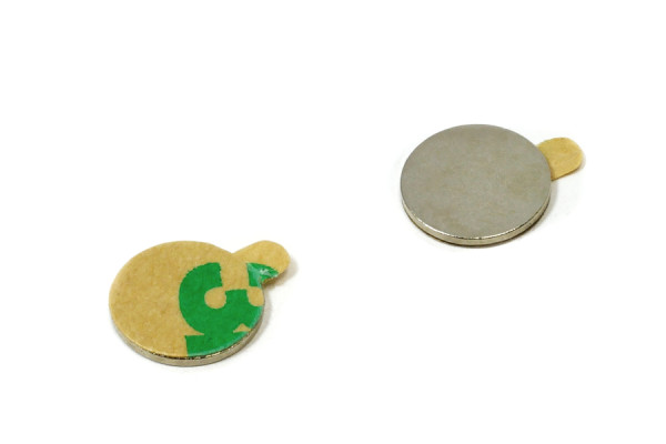 Scheibenmagnete, 8,0 x 1 mm, selbstklebend