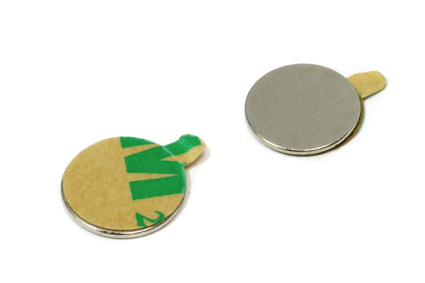 Kiekkomagneetit, 10,0 x 0,6 mm, itseliimautuvat