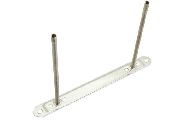 Kierukkajouset ilman reunaa, 100 mm niittilevyllä, 124 x 12 mm