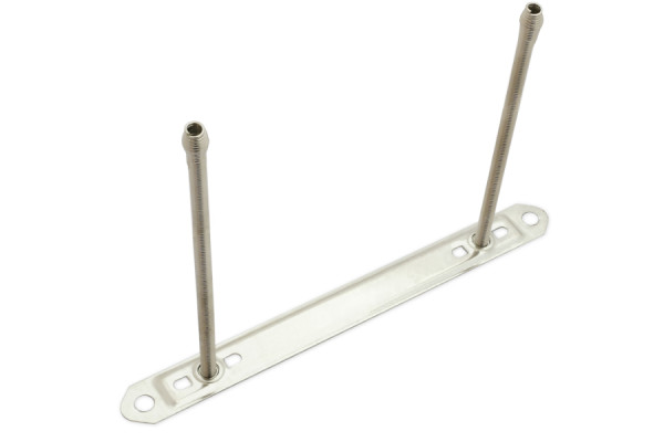 Kierukkajouset reunusreunalla, 100 mm niittilevyllä, 124 x 12 mm