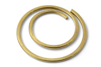 Pyöreät paperiliittimet "circular", <BR>halkaisija 20 mm, <BR>messinkipinnoitetut