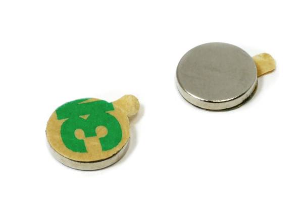Itseliimautuvat kiekkomagneetit, 9,5 x 1,5 mm