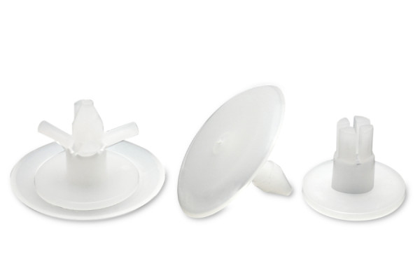 Paine-paisuntaniitit, muovi, luonnonvärinen, 7–12 mm