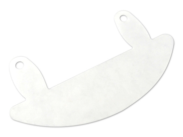 Arkistointilaitteet, puolipyöreä, läpinäkyvä, 122 mm