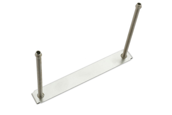 Kierukkajouset reunusreunalla, 65 mm, kiinnityslevyllä, 92 x 12 mm, nikkelipinnoitetut